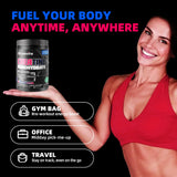 Allcoovita Creatine Gummies in a gym bag