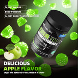 Allcoovita Creatine Gummies with a measuring scoop