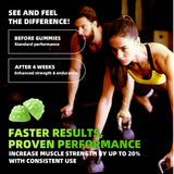 Allcoovita Creatine Gummies with workout gear