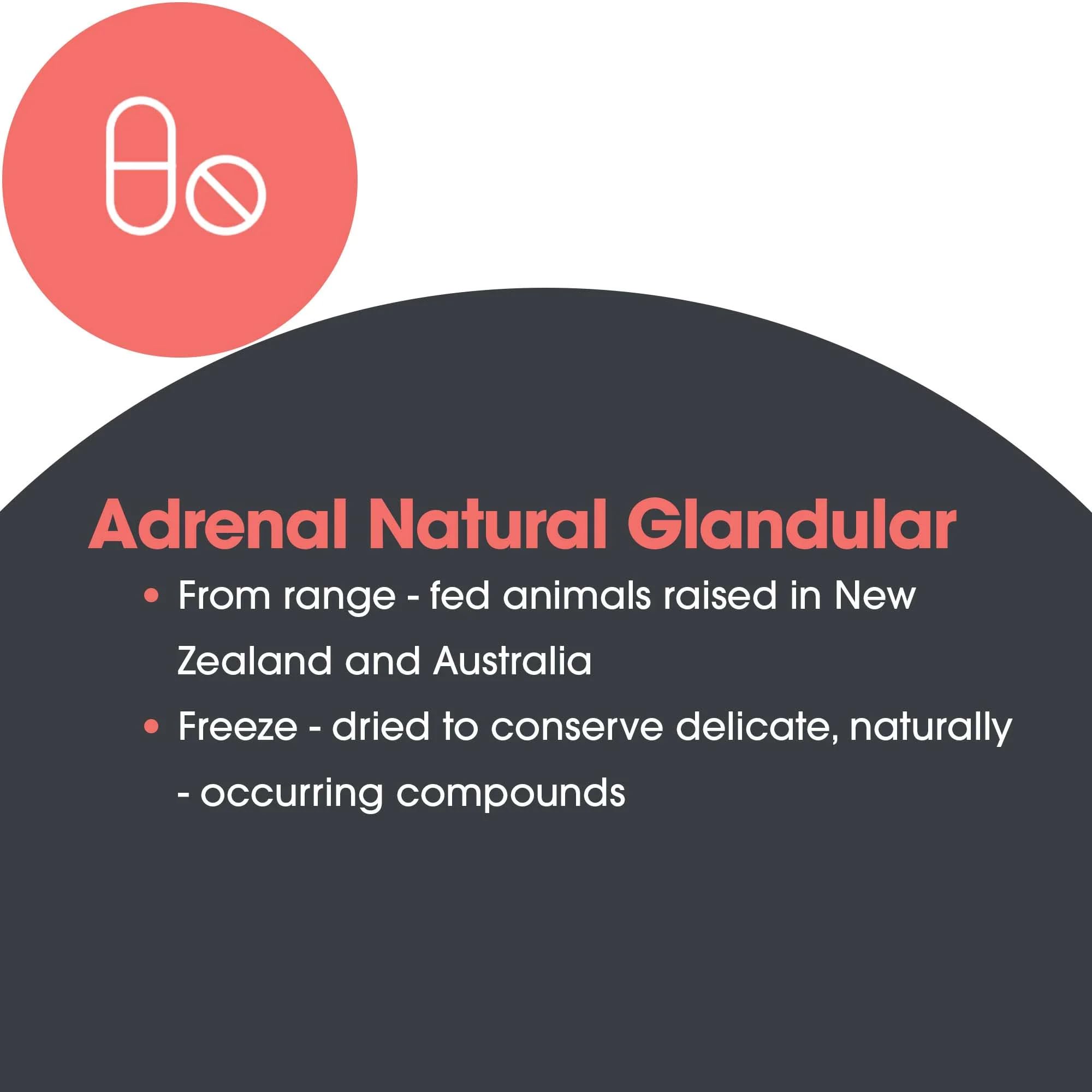 Allergy Research Group Adrenal Cortex Extract on a wooden table