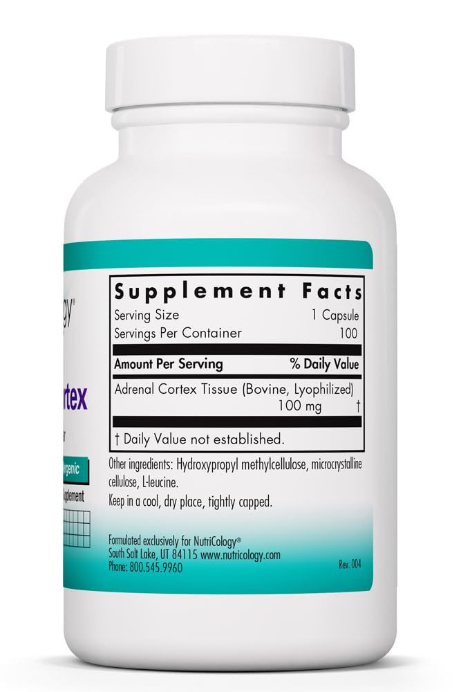 Allergy Research Group Adrenal Support Supplement side view