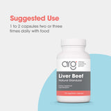 Allergy Research Group Beef Liver Supplement capsule close-up