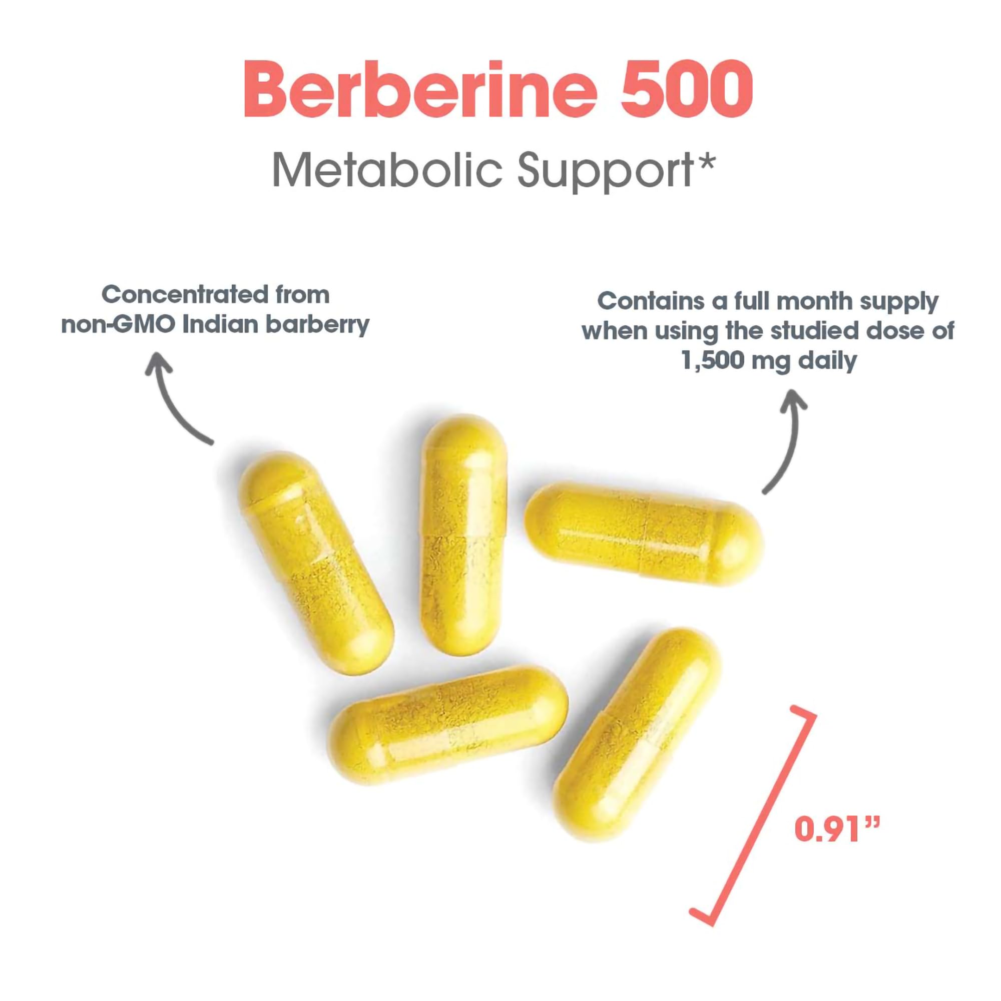 Allergy Research Group Berberine HCl 500mg Capsules close-up of capsules