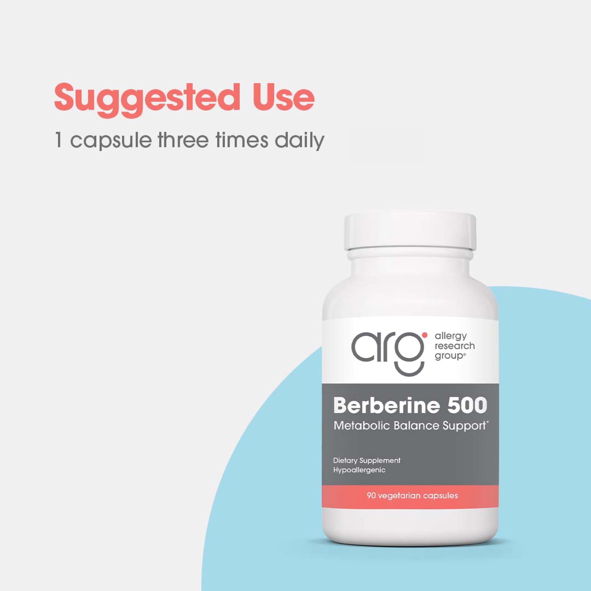 Allergy Research Group Berberine HCl 500mg Capsules in a lifestyle setting