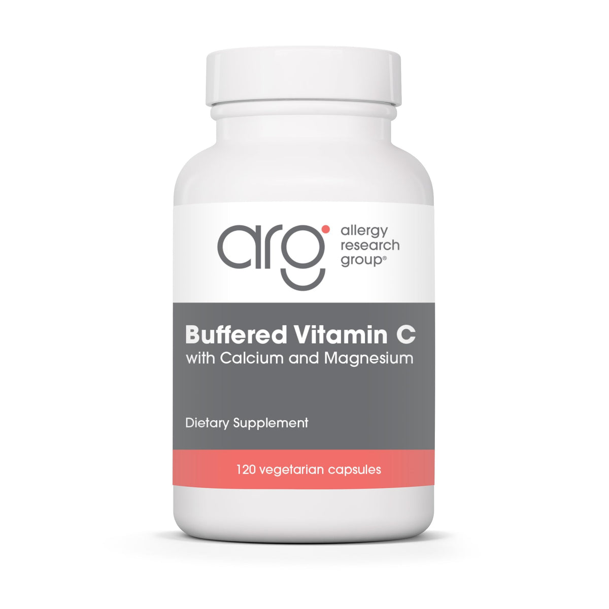 Allergy Research Group Buffered Vitamin C 1000mg capsules front view