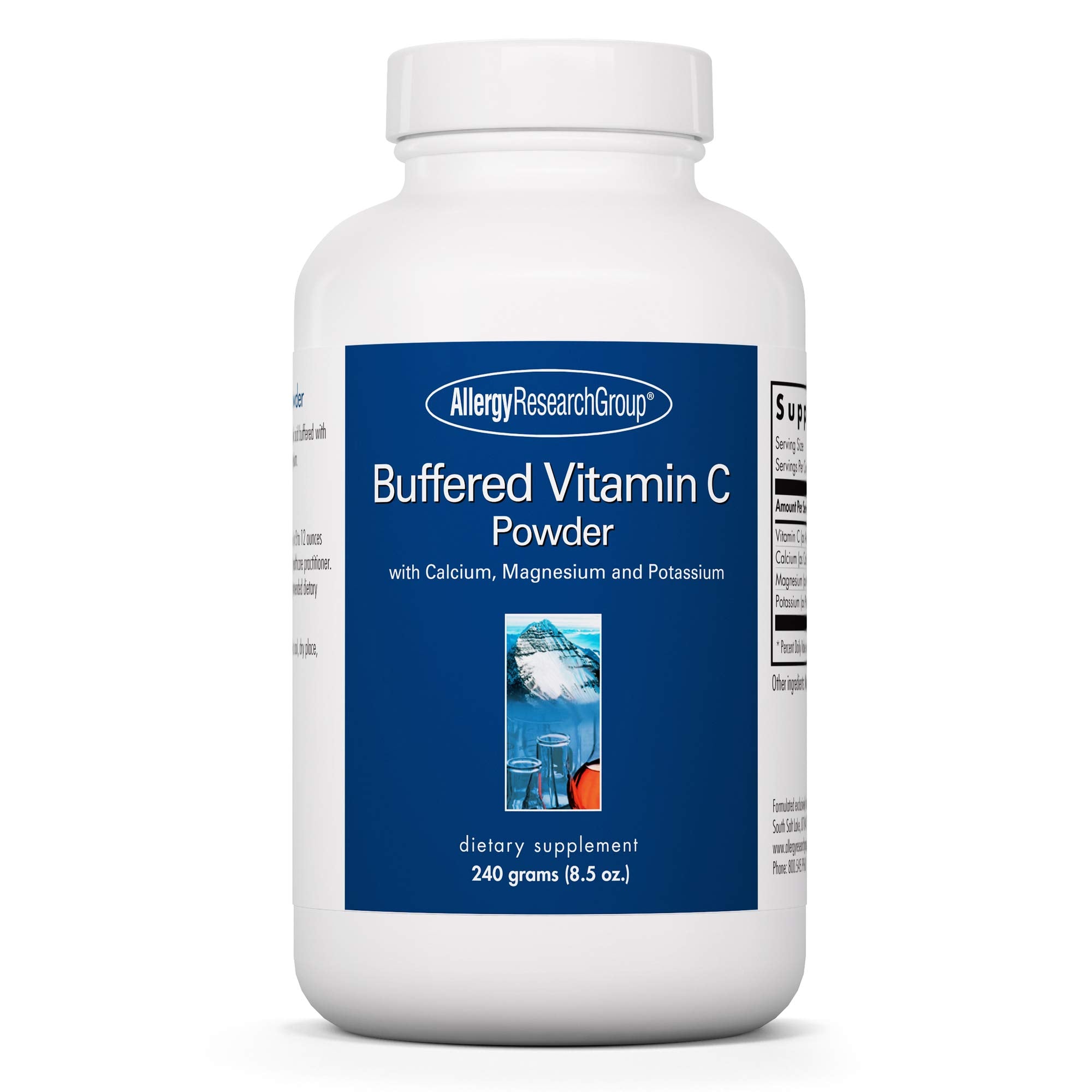 Allergy Research Group Buffered Vitamin C Powder 290g front view