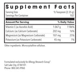 Allergy Research Group Buffered Vitamin C Powder 290g side view