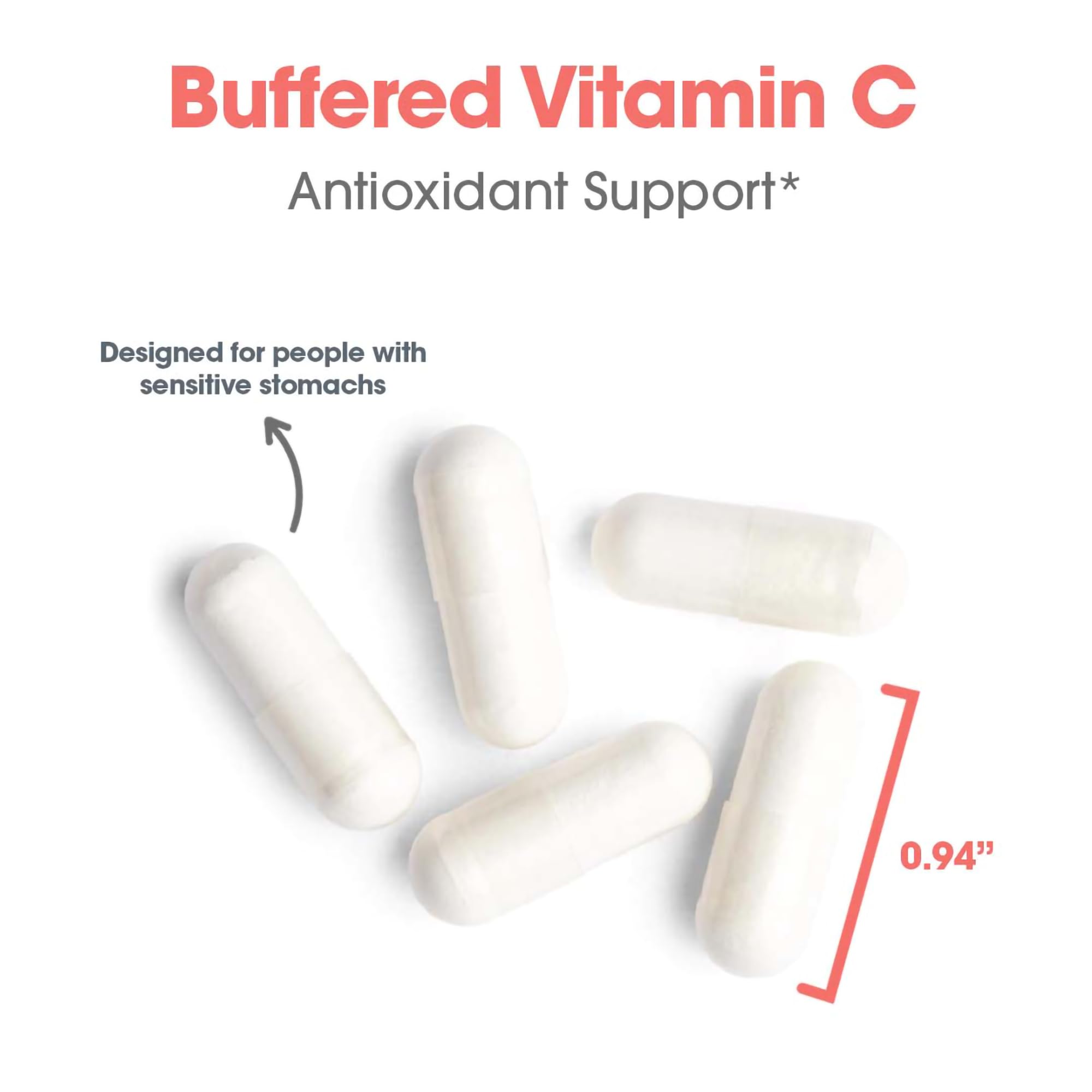 Allergy Research Group Buffered Vitamin C Powder 290g top view