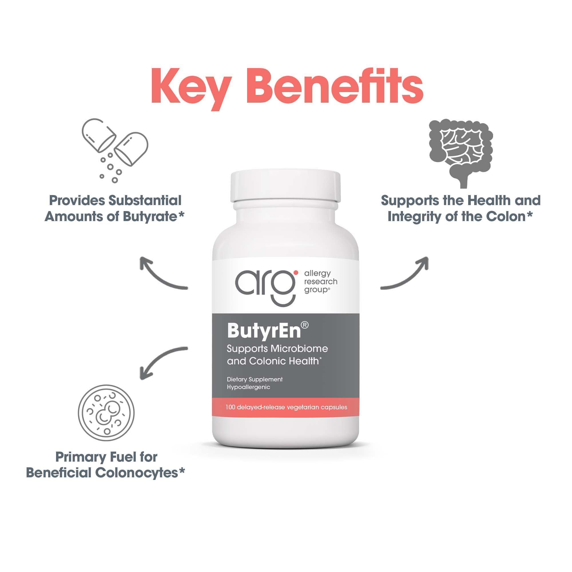 Allergy Research Group ButyrEn supplement ingredients list