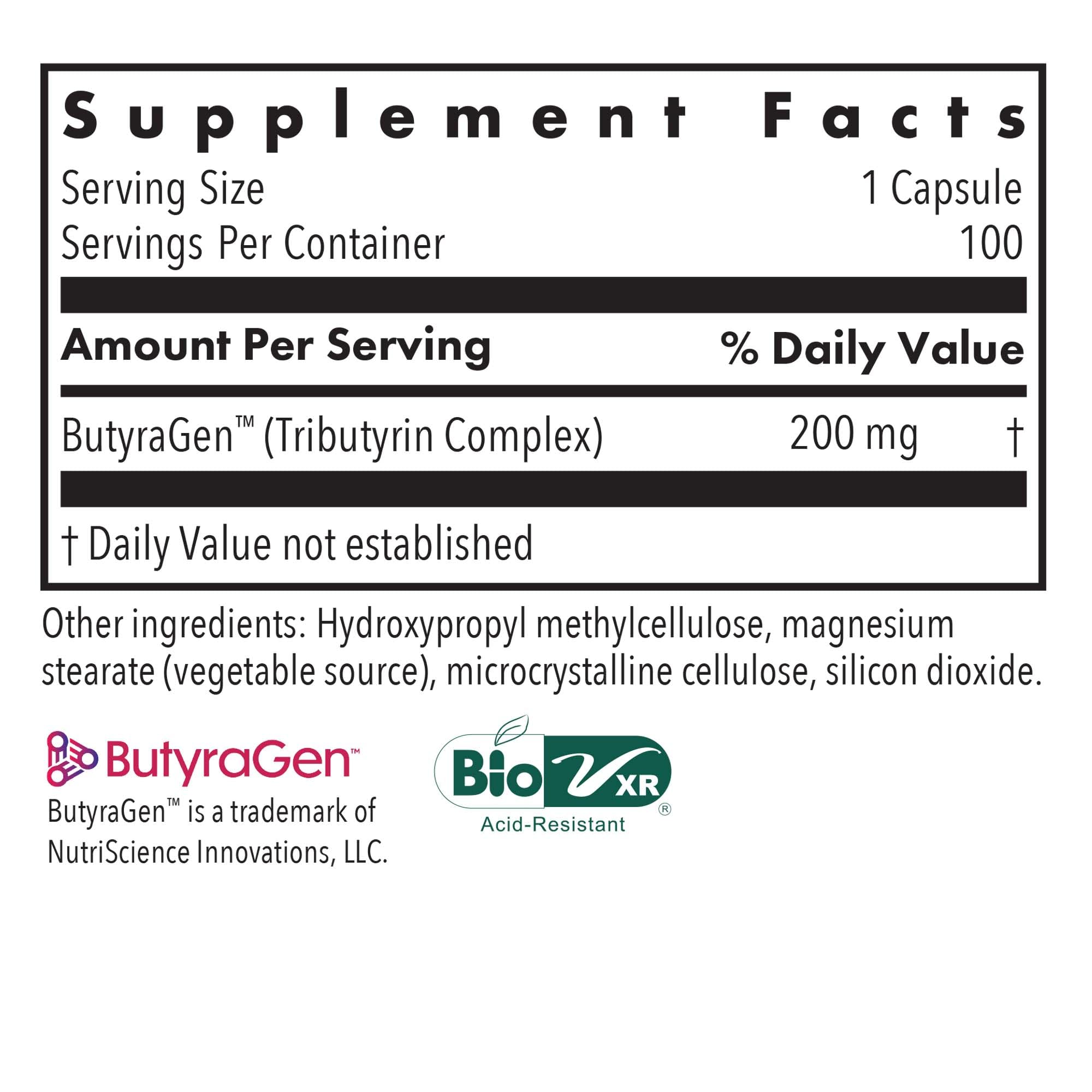 Allergy Research Group ButyrEn supplement tablets close-up