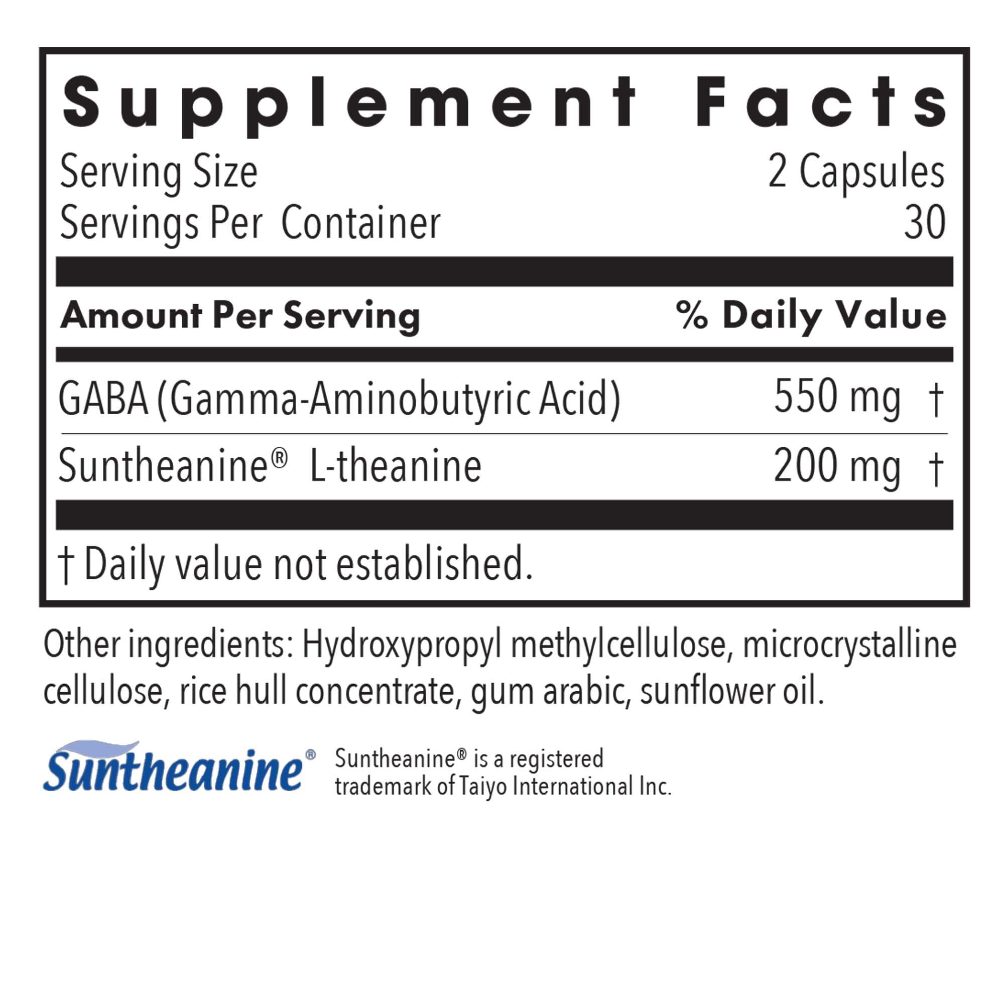Allergy Research Group Calmness Support Supplement 200mg Zen bottle with label