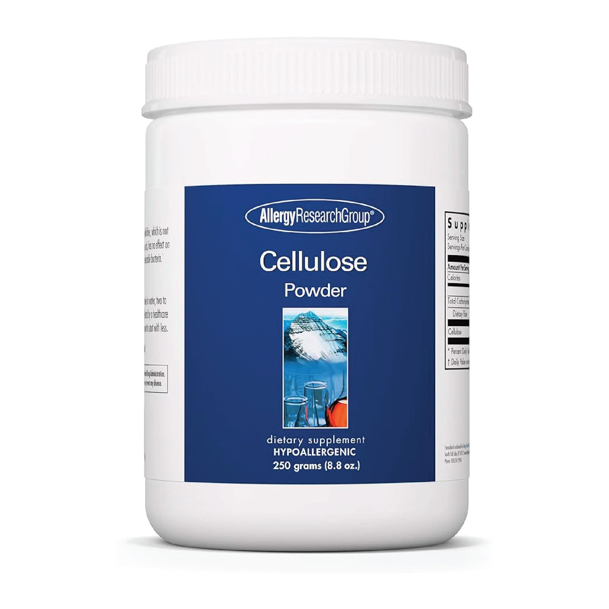 Allergy Research Group Cellulose Powder 250g front view