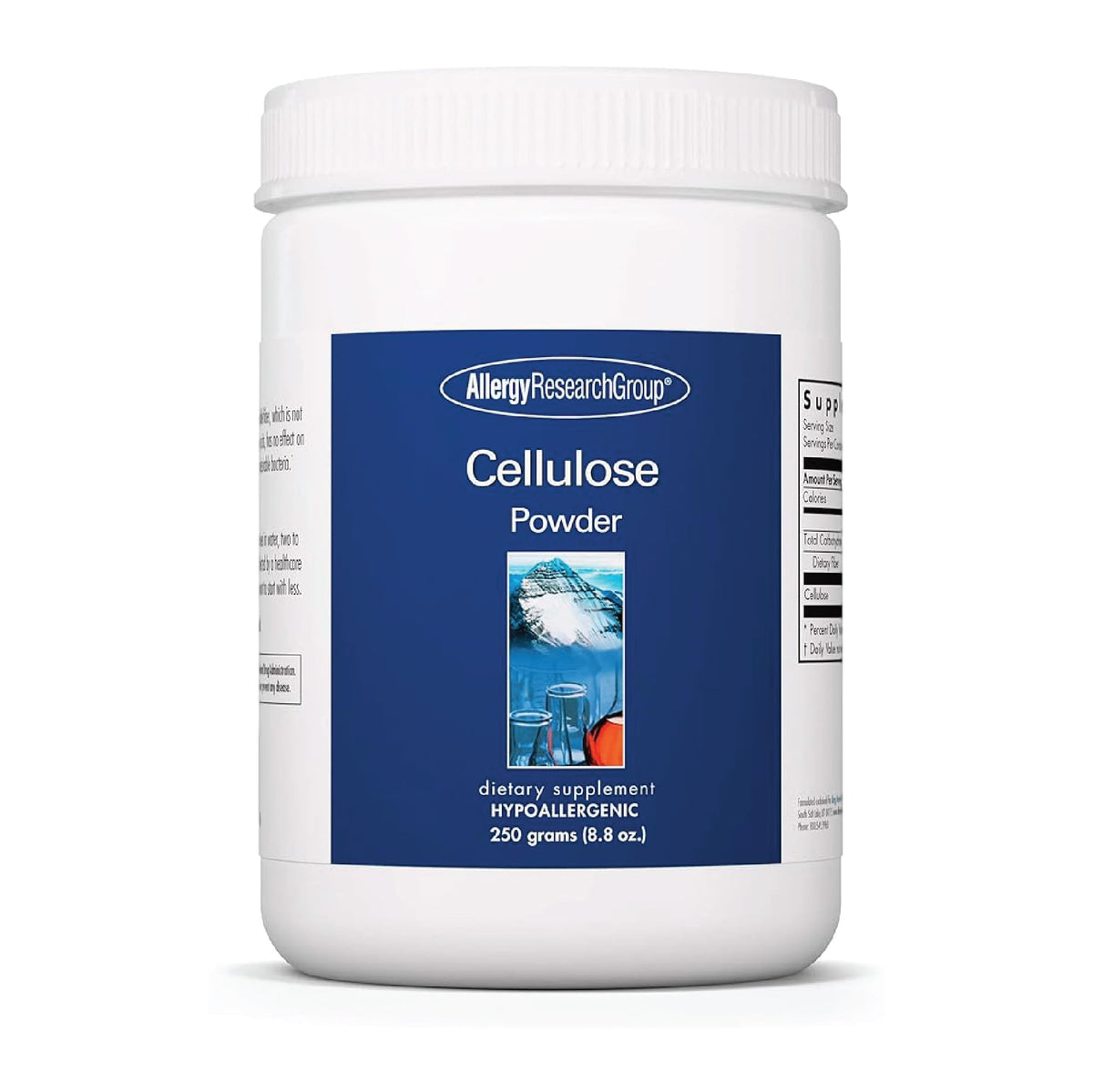 Allergy Research Group Cellulose Powder 250g front view