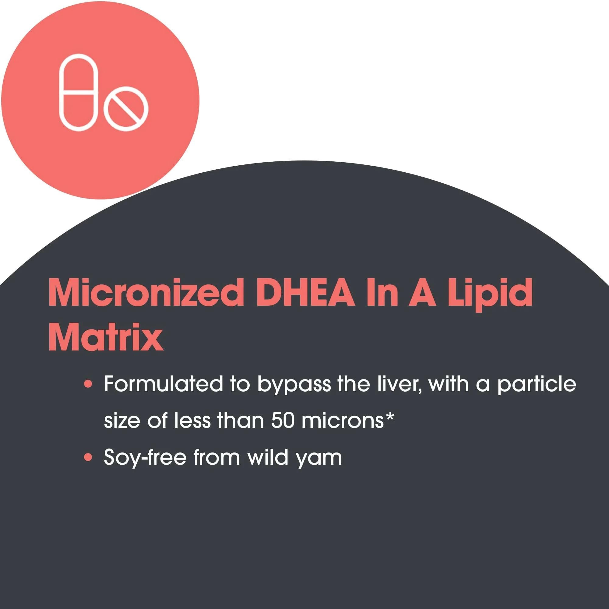 Allergy Research Group DHEA 10 supplement back view with ingredients