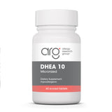 Allergy Research Group DHEA 10 supplement front view with packaging