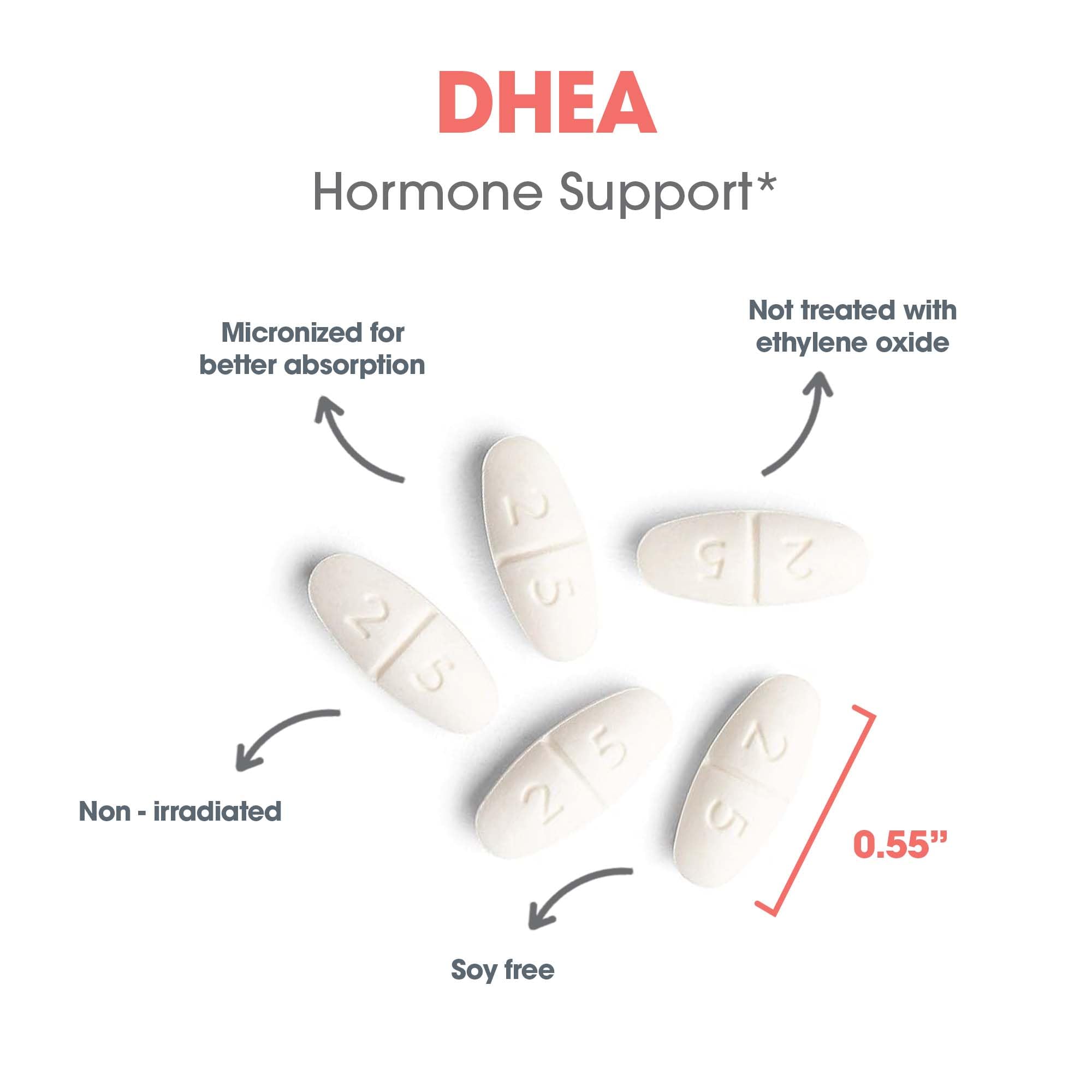 Allergy Research Group DHEA 25 Supplement nutritional information