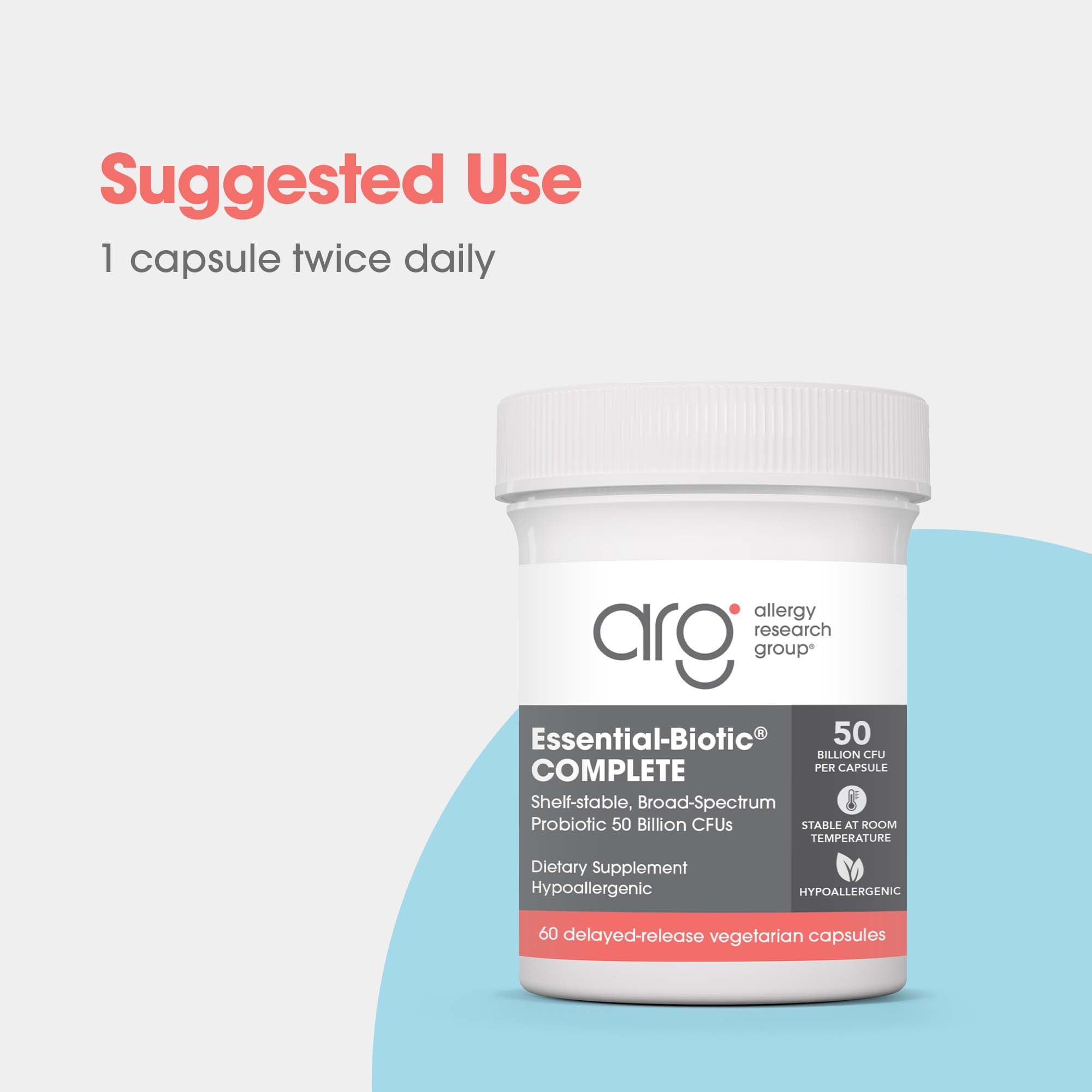 Allergy Research Group Essential-Biotic Probiotic Capsules packaging