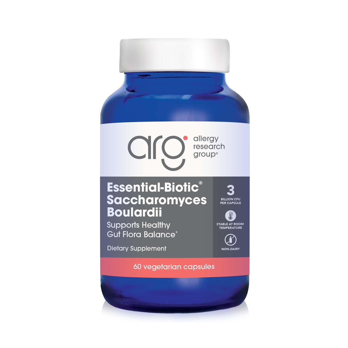 Allergy Research Group Essential-Biotic Saccharomyces Boulardii capsule front view