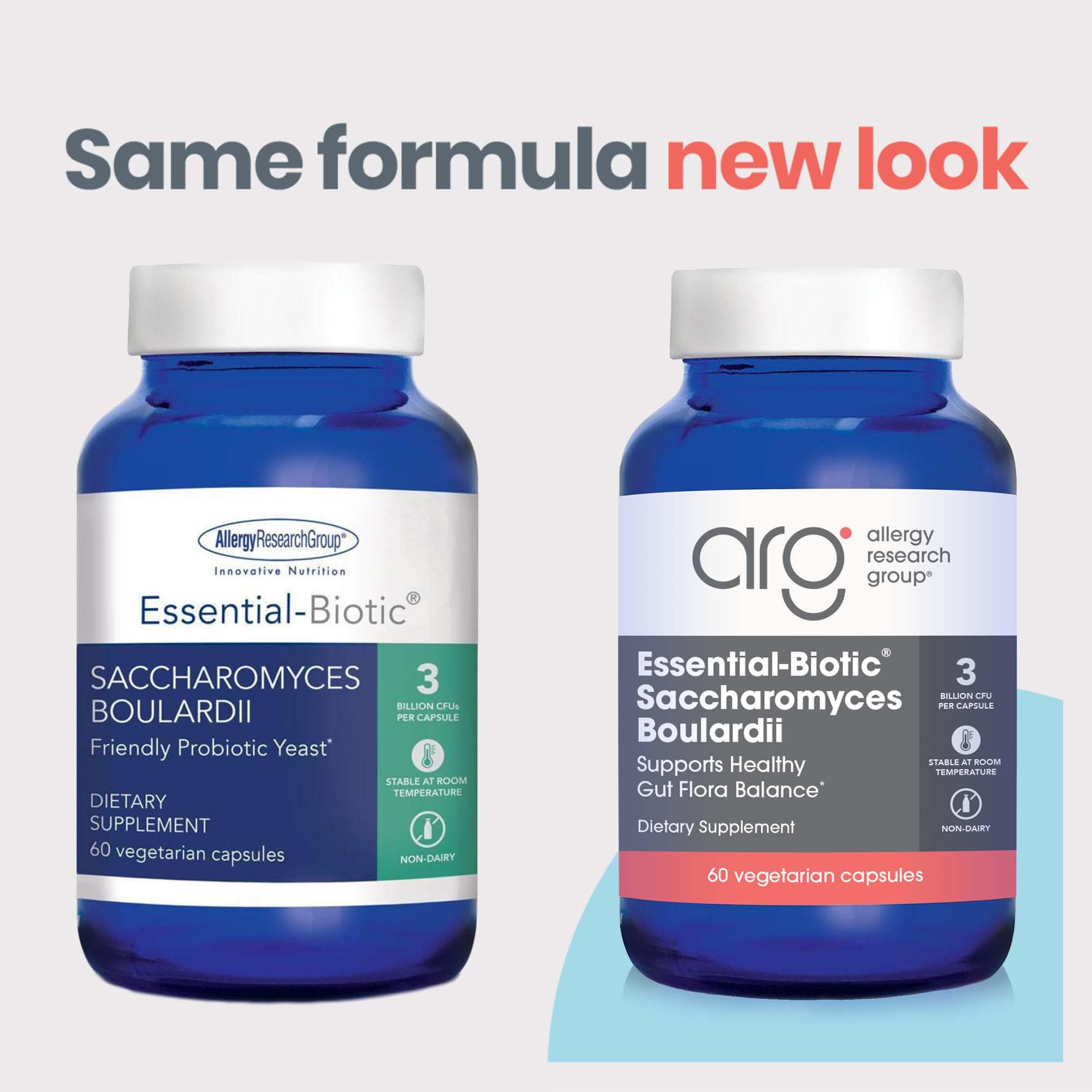 Allergy Research Group Essential-Biotic Saccharomyces Boulardii capsule side view