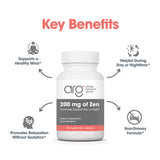Allergy Research Group GABA L-Theanine Supplement label details
