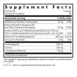 Allergy Research Group Homocysteine Plus Supplement bottle side view
