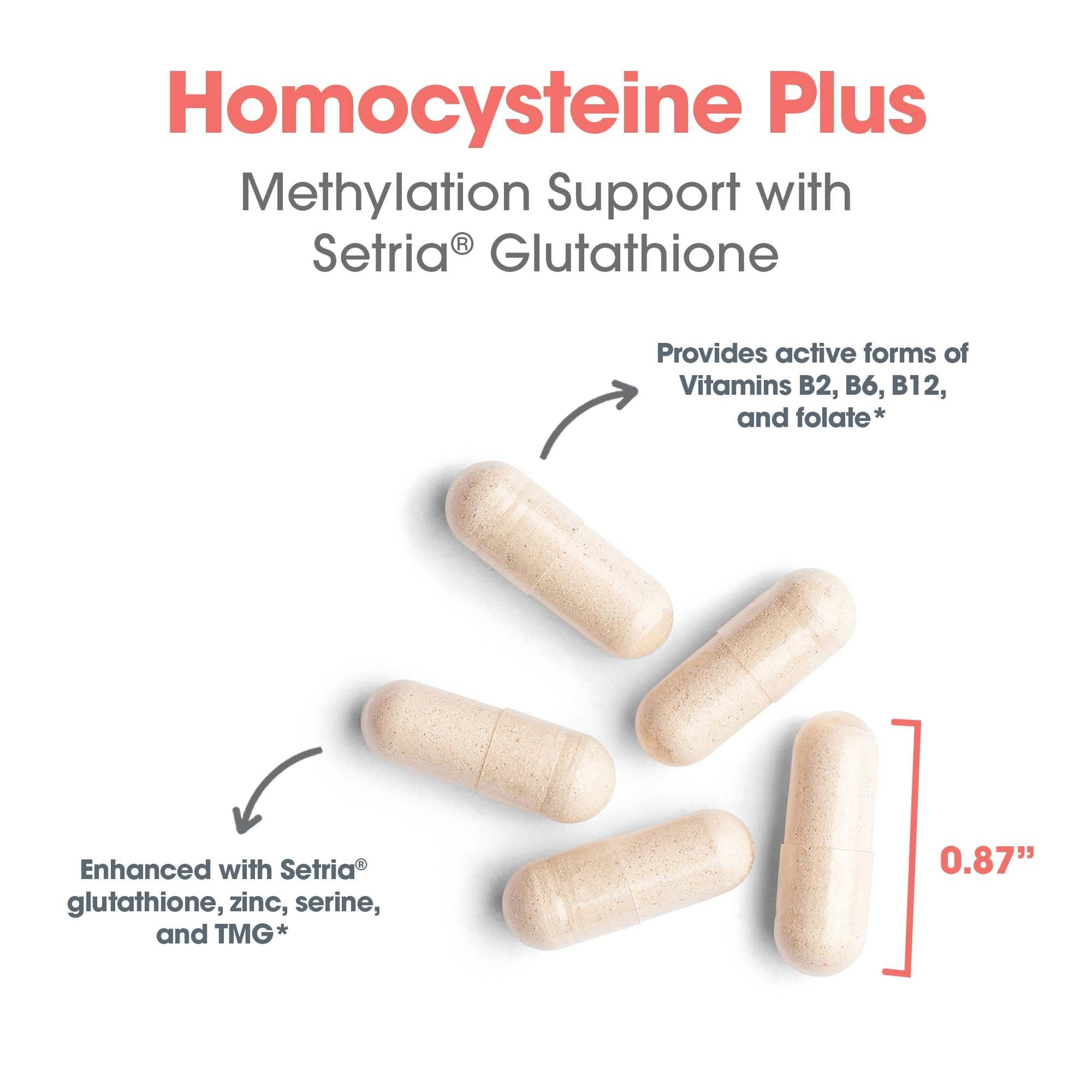 Allergy Research Group Homocysteine Plus Supplement bottle top view