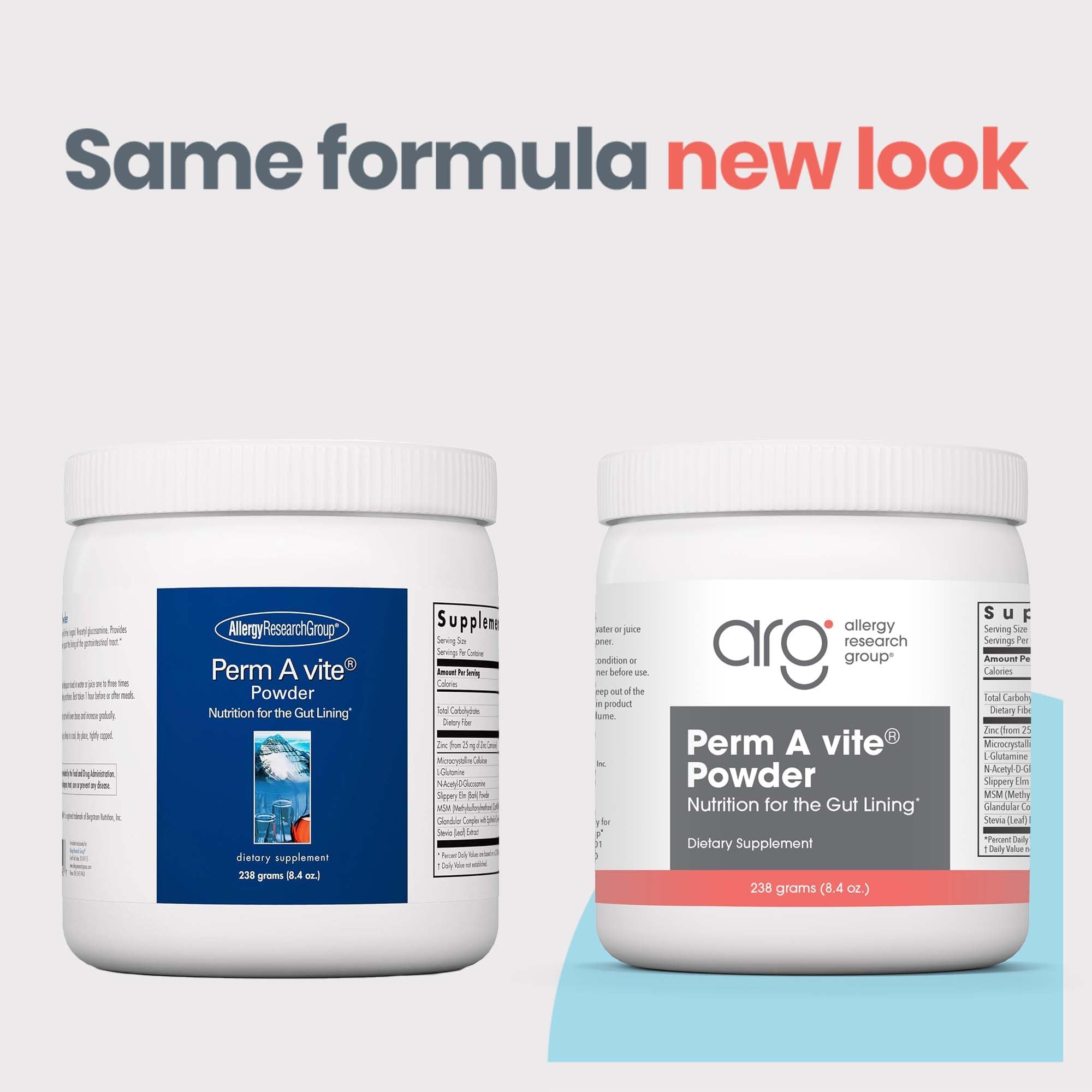 Allergy Research Group L-Glutamine Powder 299g back view