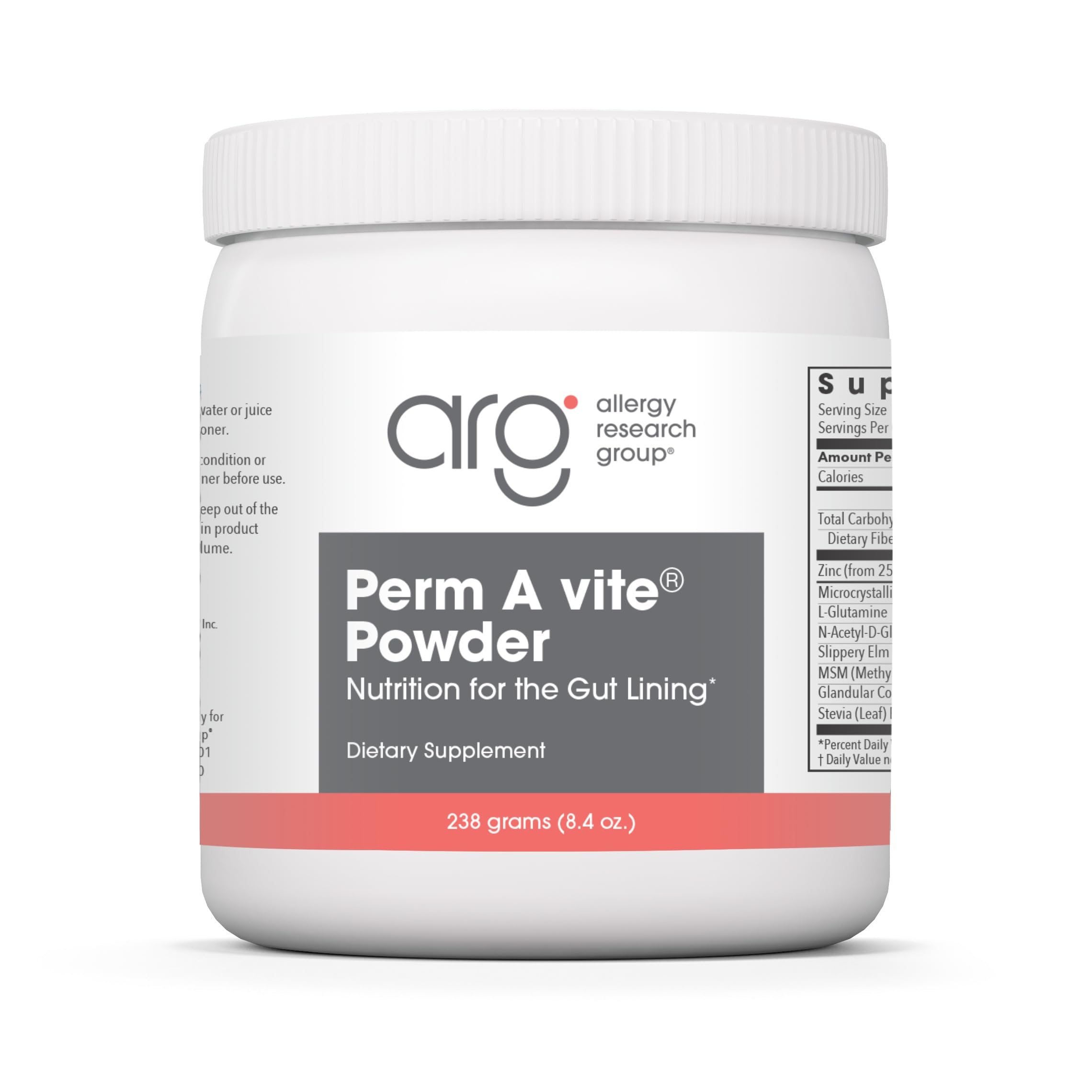 Allergy Research Group L-Glutamine Powder 299g front view
