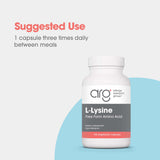 Allergy Research Group L-Lysine 500mg capsules packaging