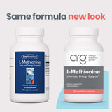 Allergy Research Group L-Methionine 500mg supplement side view