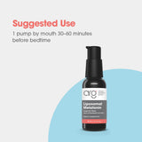 Allergy Research Group Liposomal Melatonin Liquid 30 mL ingredients list