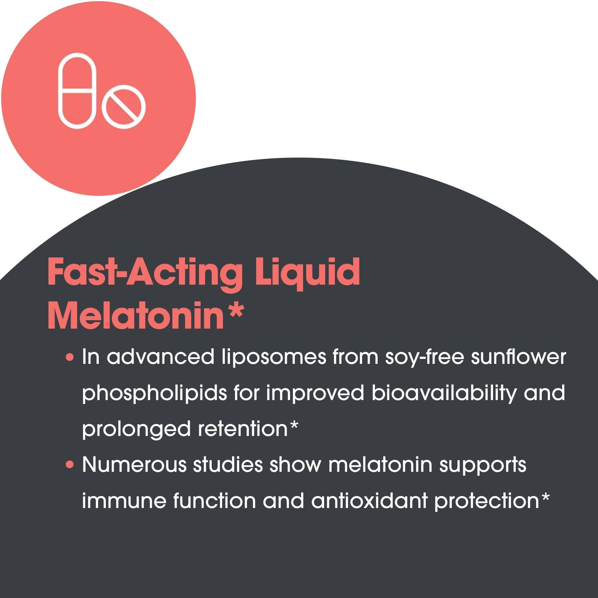 Allergy Research Group Liposomal Melatonin Liquid 30 mL with measuring dropper