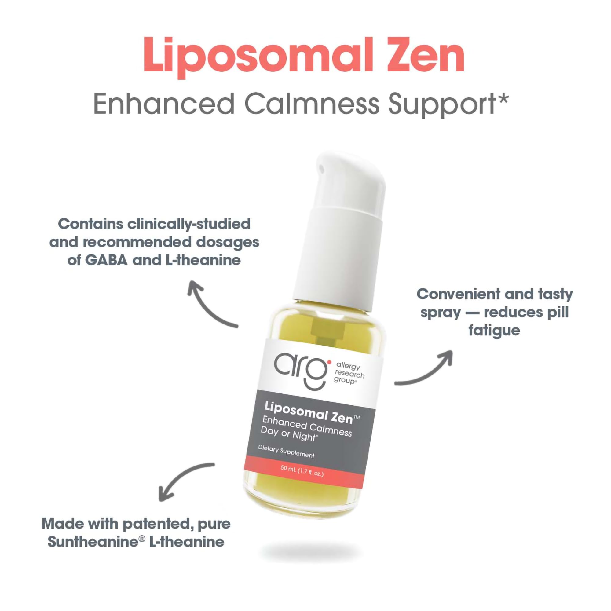 Allergy Research Group Liposomal Zen GABA Supplement packaging