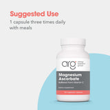 Allergy Research Group Magnesium Ascorbate Capsules on wooden table
