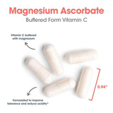 Allergy Research Group Magnesium Ascorbate Capsules with measuring spoon