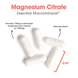 Allergy Research Group Magnesium Citrate 170mg capsules close-up