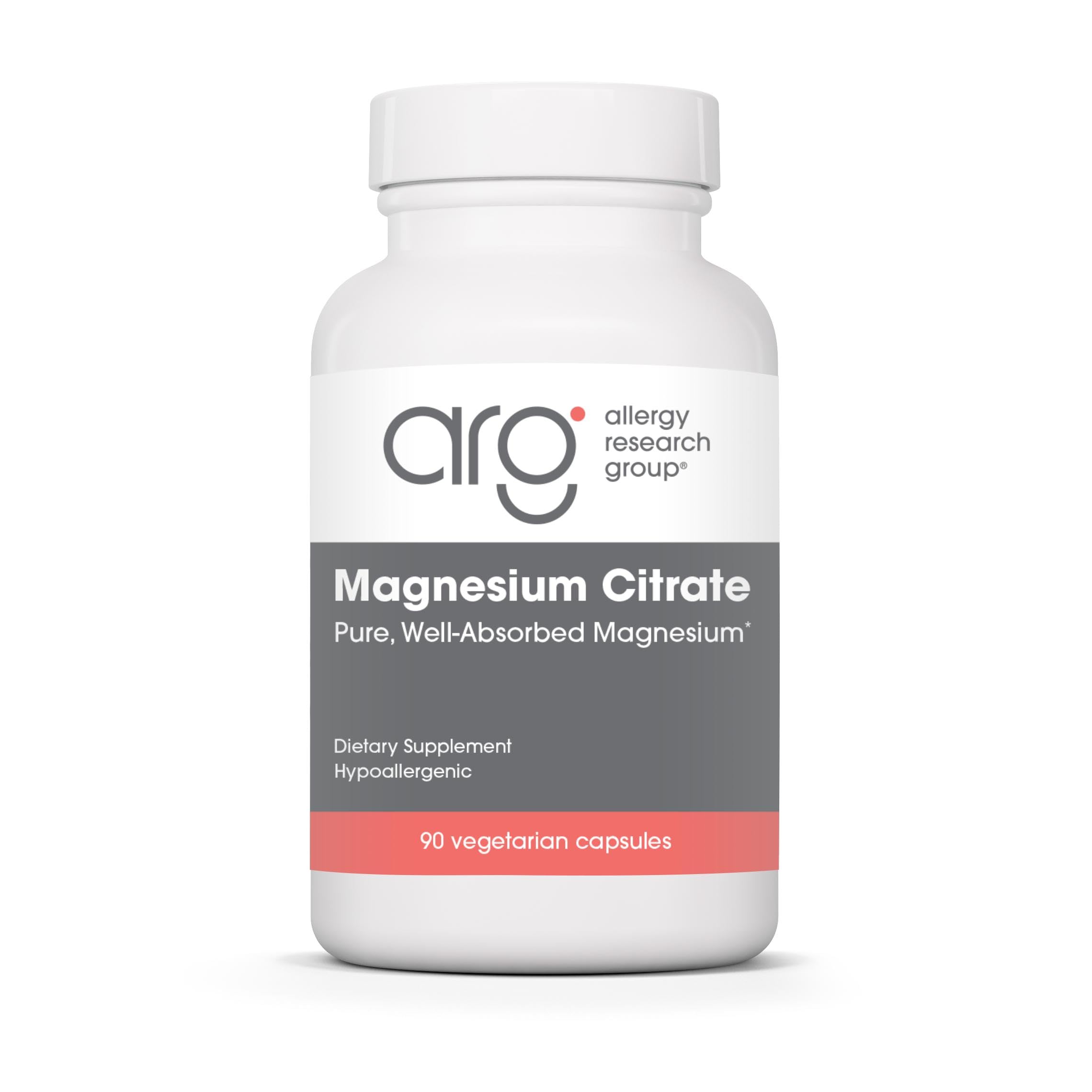 Allergy Research Group Magnesium Citrate 170mg front view