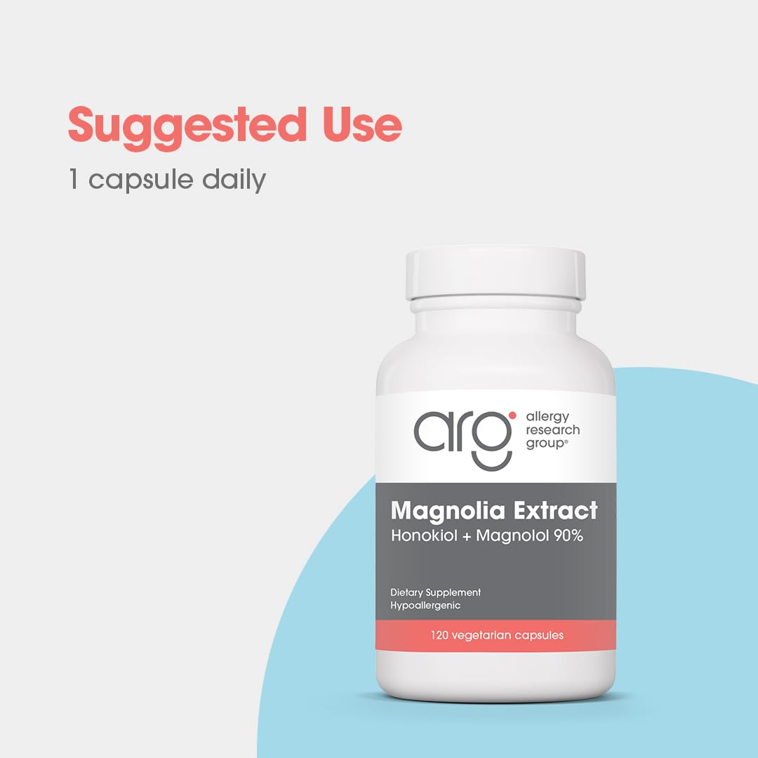 Allergy Research Group Magnolia Extract 200mg capsule close-up
