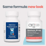 Allergy Research Group Melatonin 20 mg side view of packaging