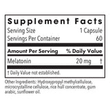 Allergy Research Group Melatonin 20 mg tablet close-up