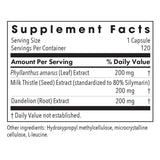 Allergy Research Group Milk Thistle Capsules 200mg side view