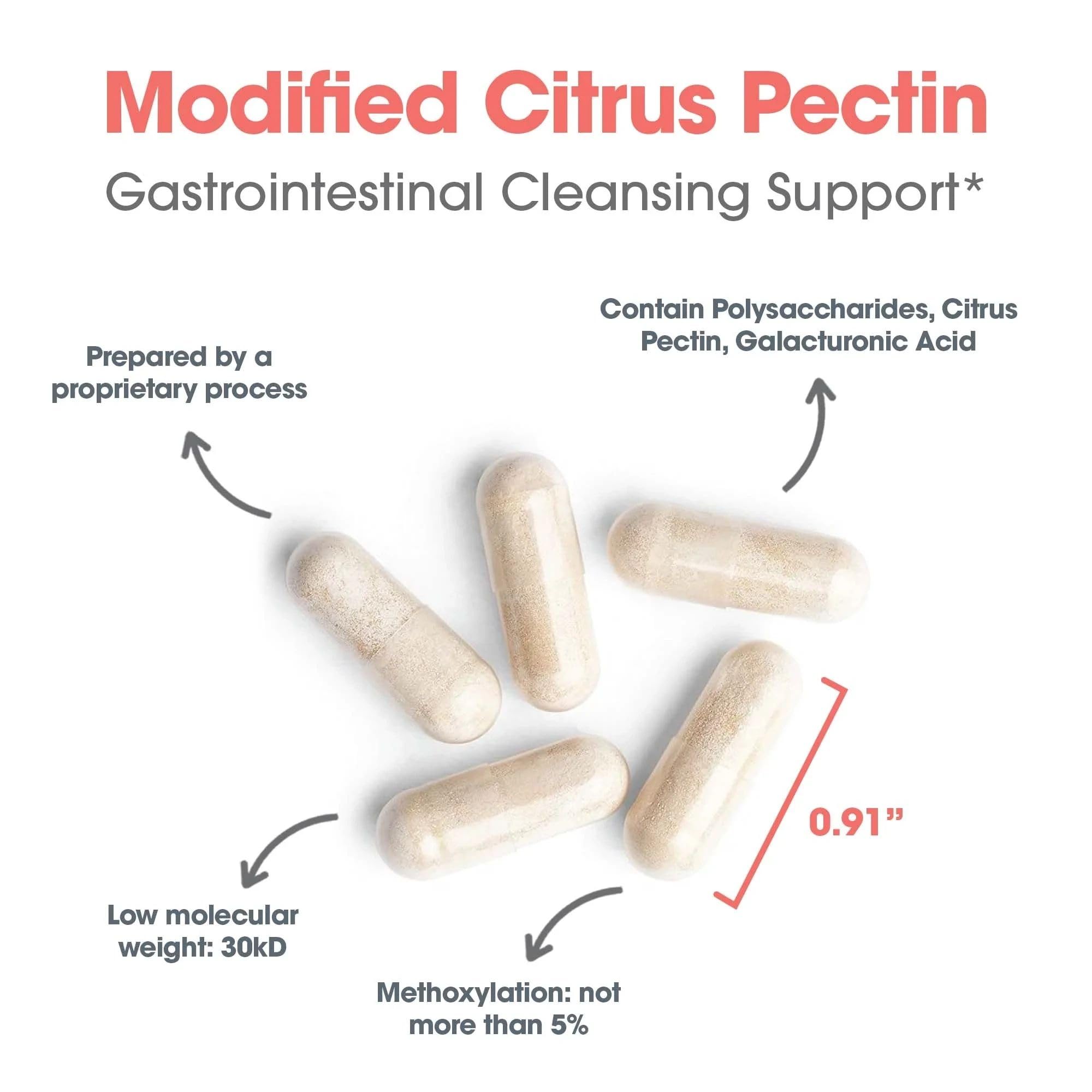 Allergy Research Group Modified Citrus Pectin 134g capsule close-up