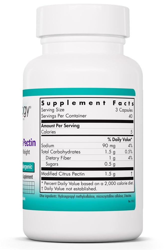 Allergy Research Group Modified Citrus Pectin 134g side view