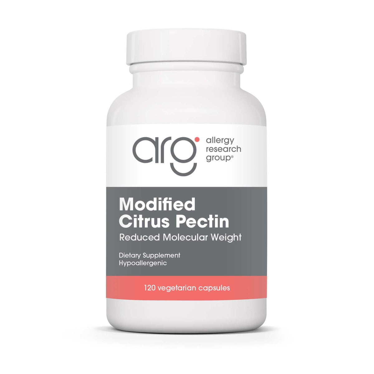 Allergy Research Group Modified Citrus Pectin 5g supplement front view
