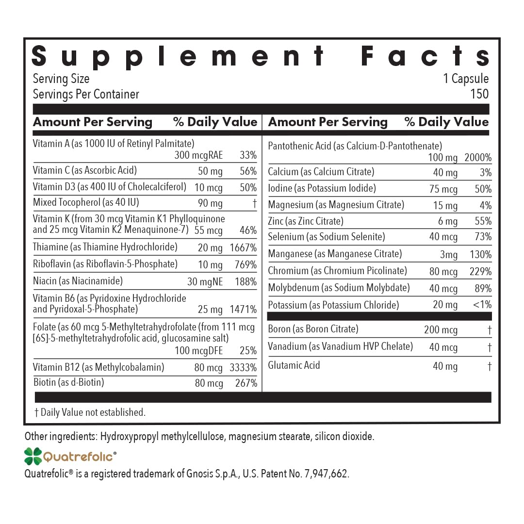 Allergy Research Group Multi-Vi-Min supplement capsules on a wooden surface