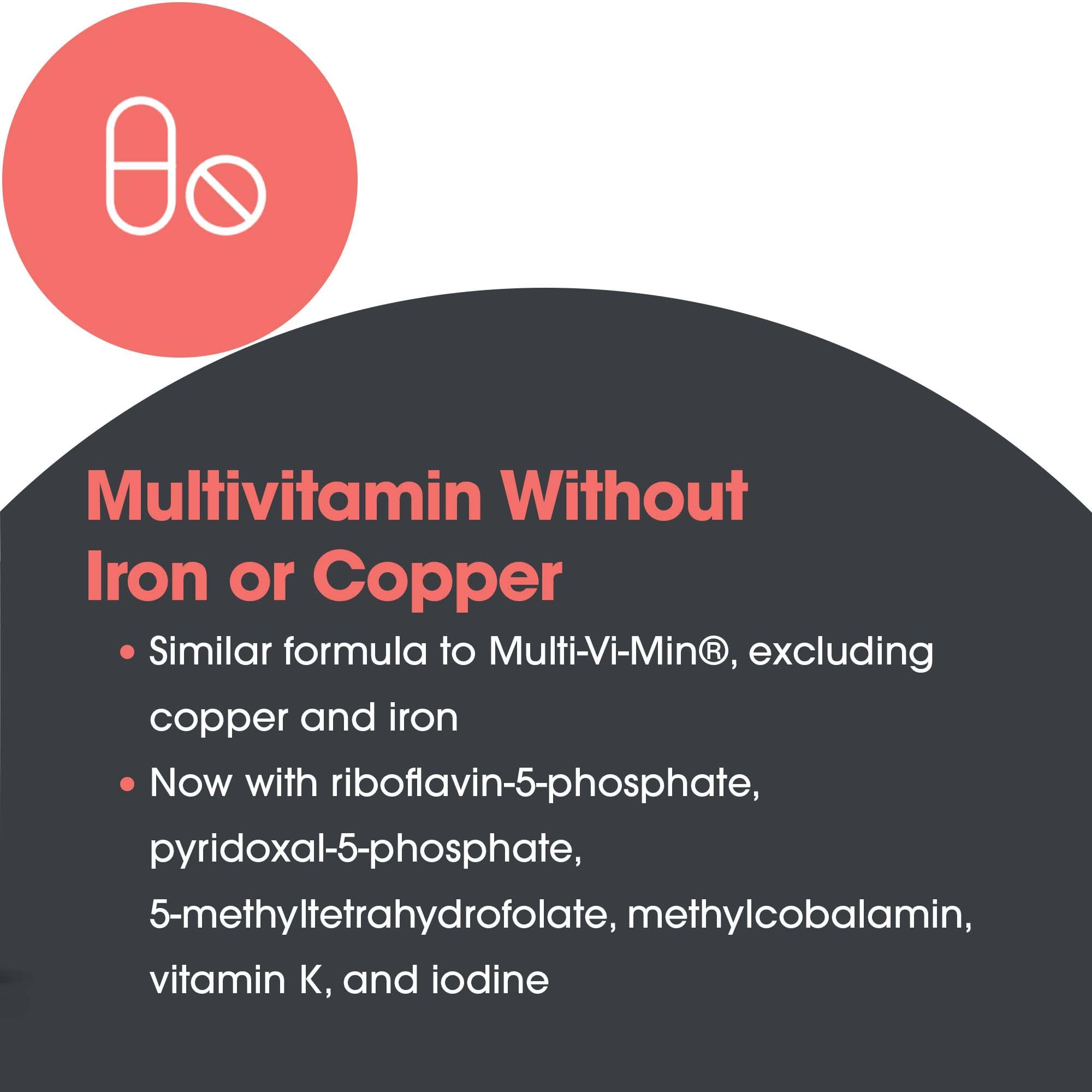 Allergy Research Group Multi-Vi-Min supplement ingredients list on packaging