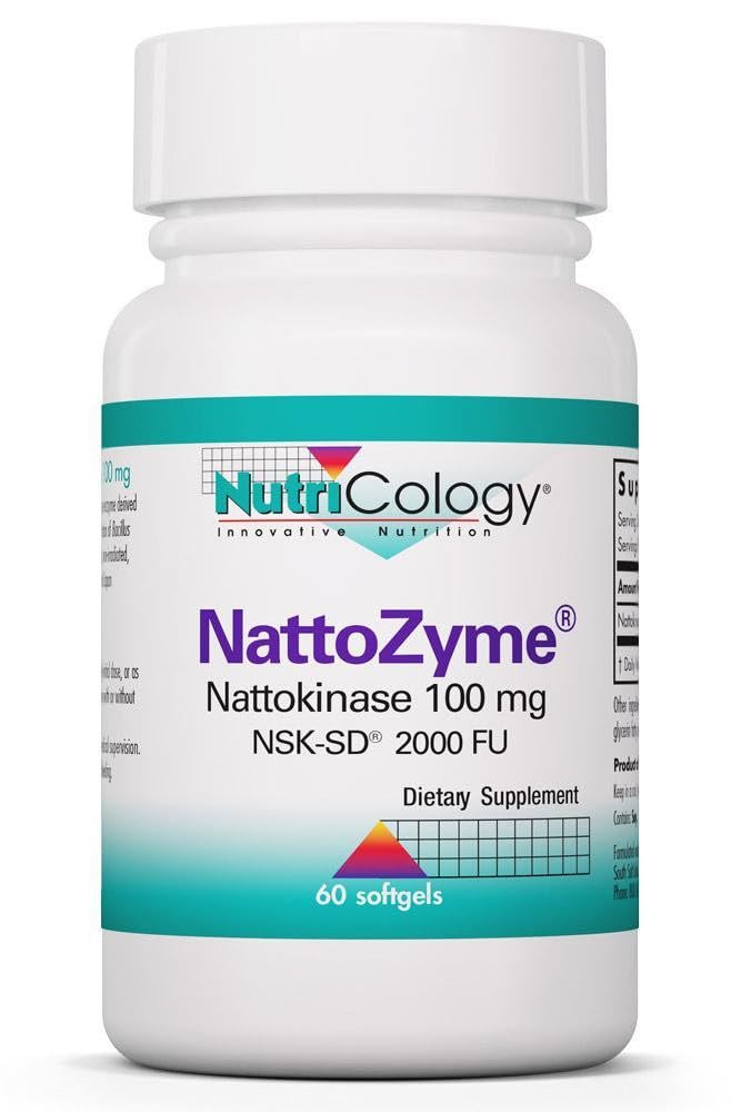 Allergy Research Group NutriCology NattoZyme 100 mg supplement front view