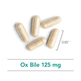 Allergy Research Group NutriCology Ox Bile 125 mg Capsules with a measuring spoon
