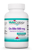 Allergy Research Group NutriCology Ox Bile 500 mg Capsules front view