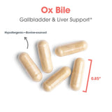 Allergy Research Group Ox Bile 500 mg supplement back view